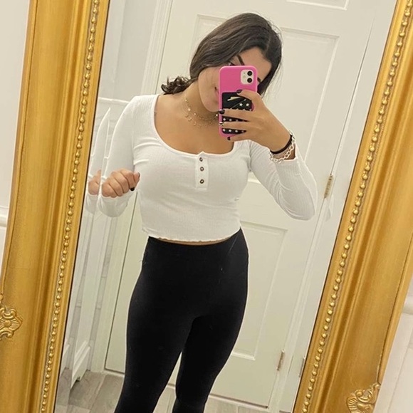 Long sleeve crop top - Picture 2 of 2